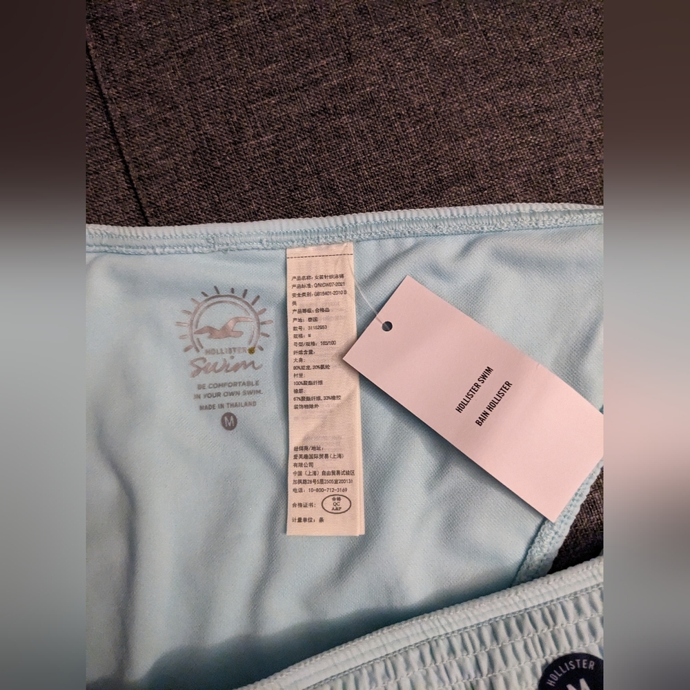 NWT Light Blue Hollister Bikini Bottoms - Picture 3 of 6